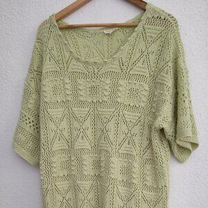 Aaron & Amber, Crochet, Knit, Midi Dress, M